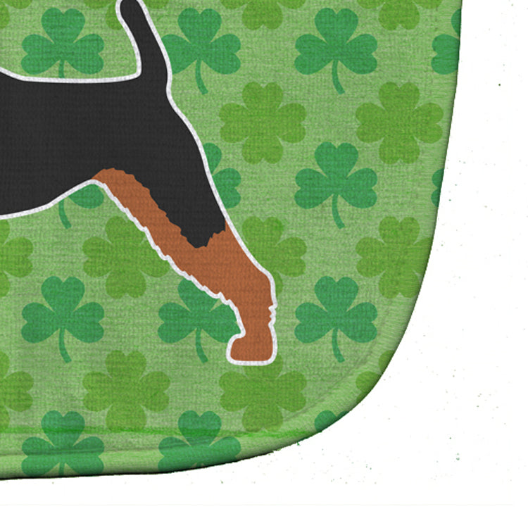 Airedale Terrier Shamrocks  Baby Bib BB6462BIB - the-store.com