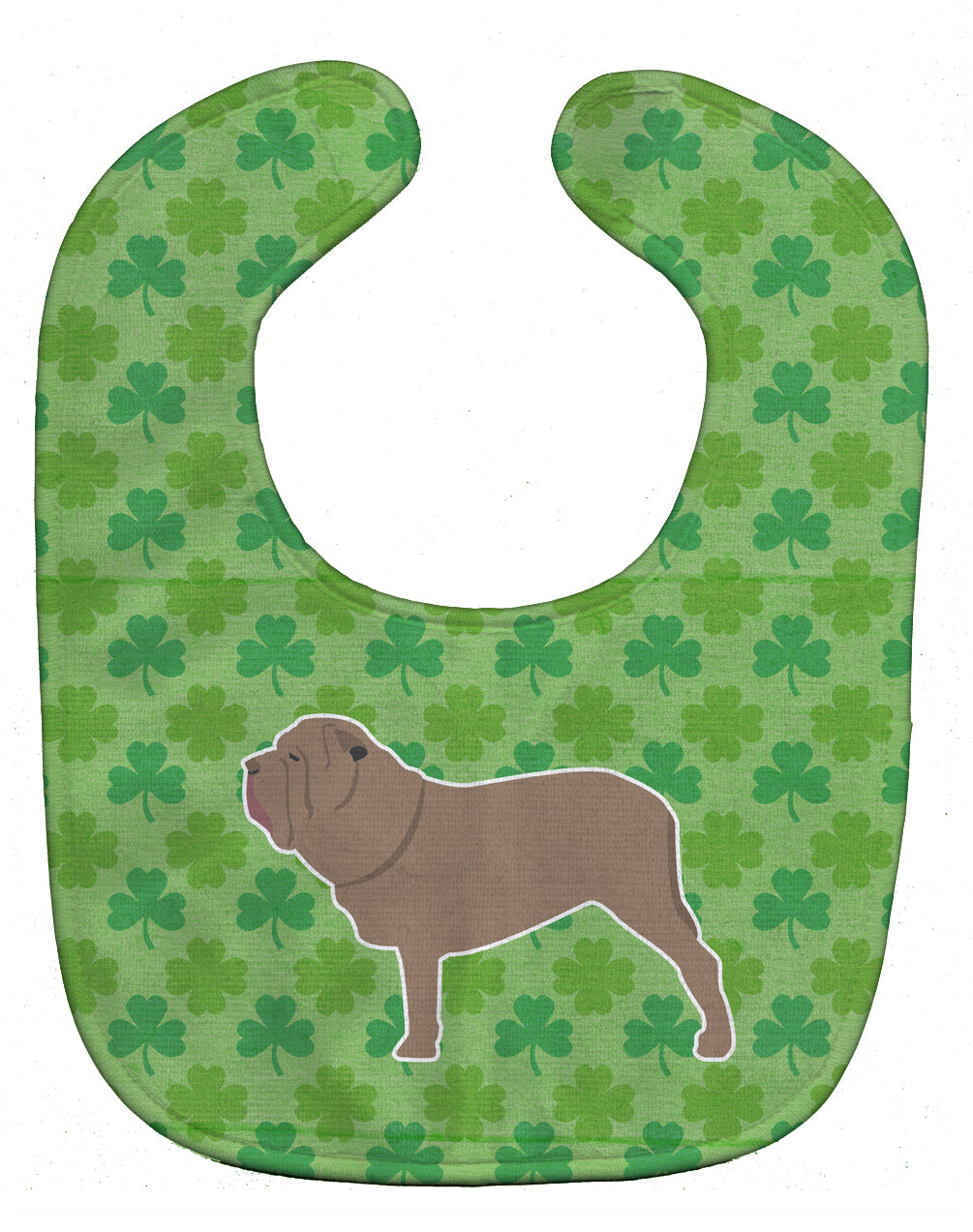 Neapolitan Mastiff Shamrocks  Baby Bib BB6470BIB - the-store.com