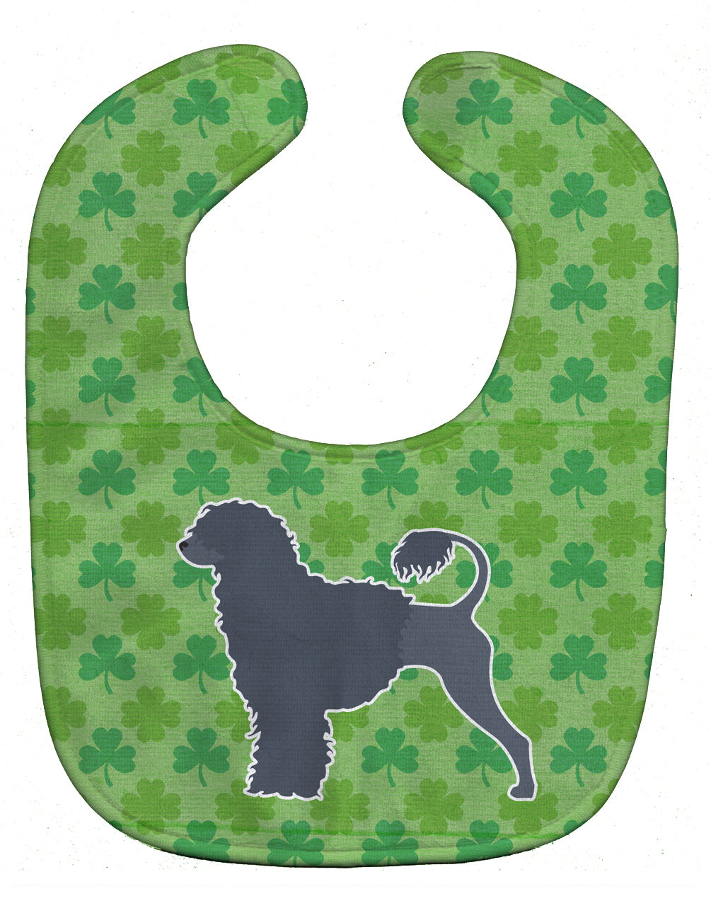 Portuguese Water Dog Shamrocks  Baby Bib BB6473BIB - the-store.com