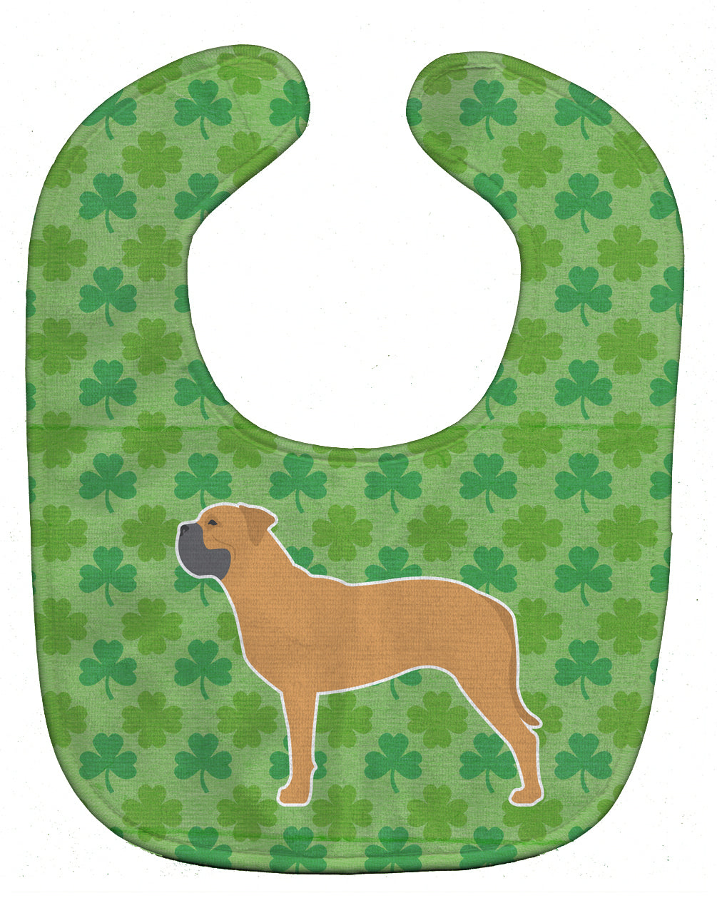 Bullmastiff Shamrocks  Baby Bib BB6476BIB - the-store.com