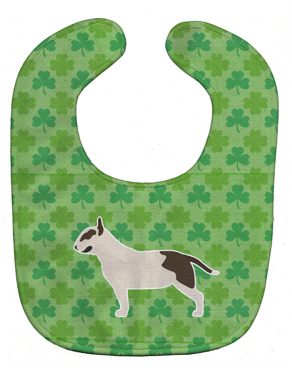 Bull Terrier Shamrocks  Baby Bib BB6483BIB - the-store.com