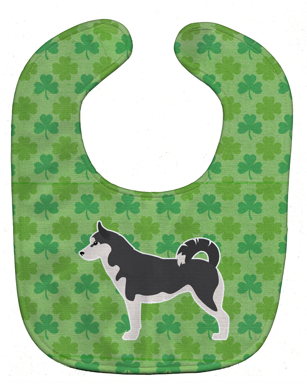 Siberian Husky Shamrocks  Baby Bib BB6485BIB - the-store.com