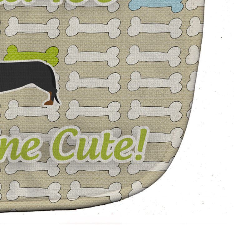 Dachshund Dog Gone Cute Baby Bib BB6487BIB - the-store.com