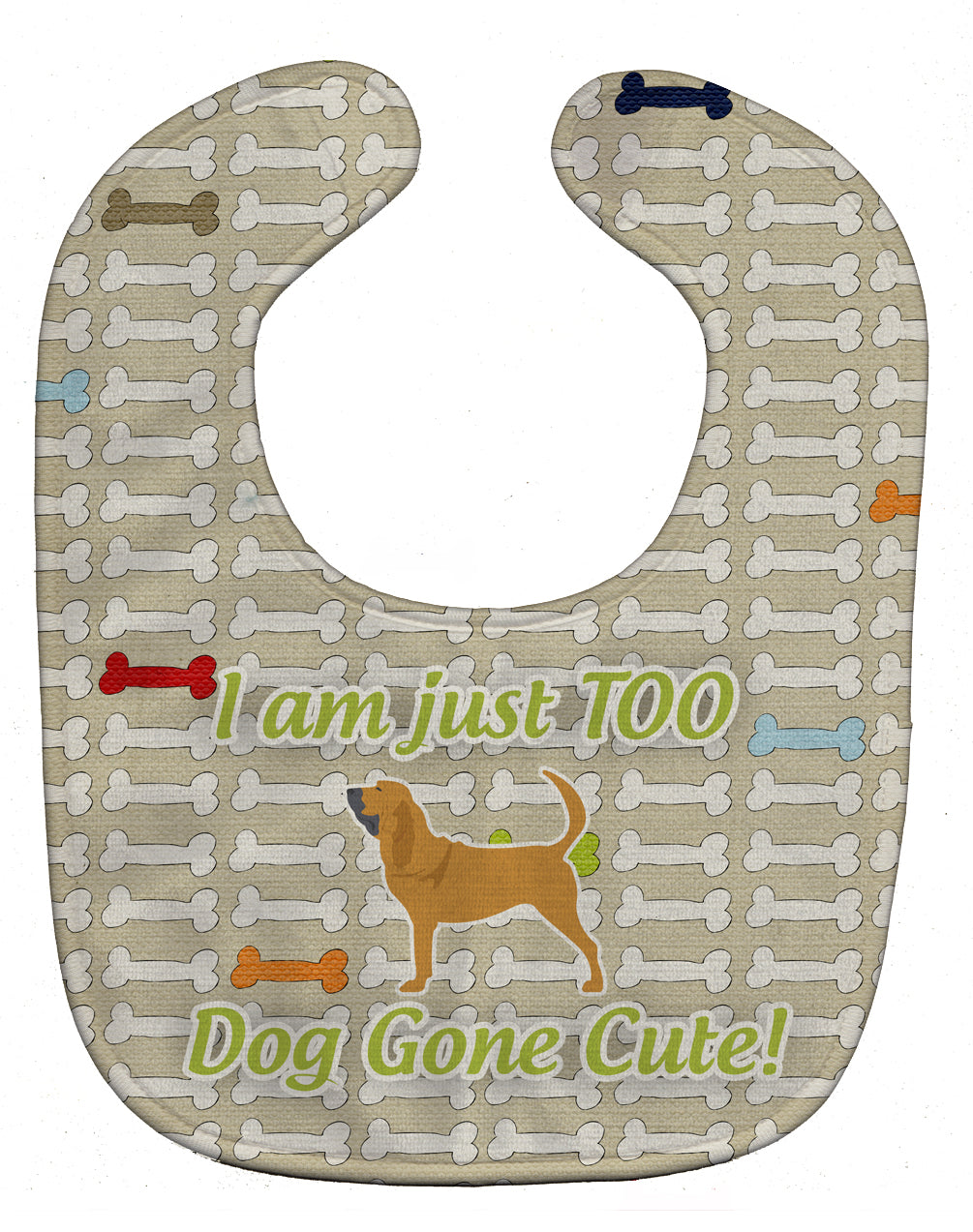 Bloodhound Dog Gone Cute Baby Bib BB6489BIB - the-store.com