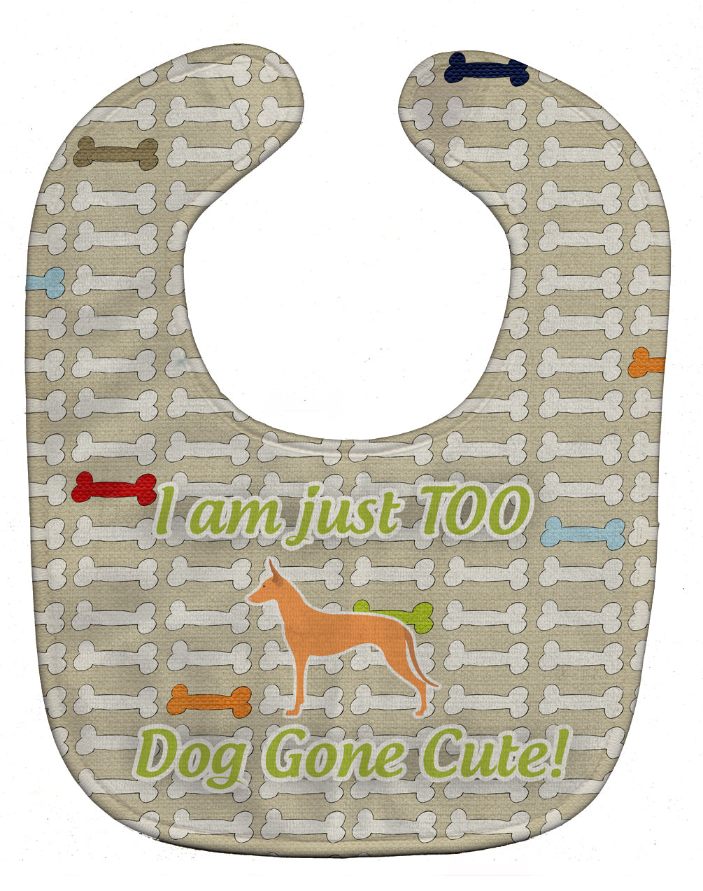 Pharaoh Hound Dog Gone Cute Baby Bib BB6493BIB - the-store.com