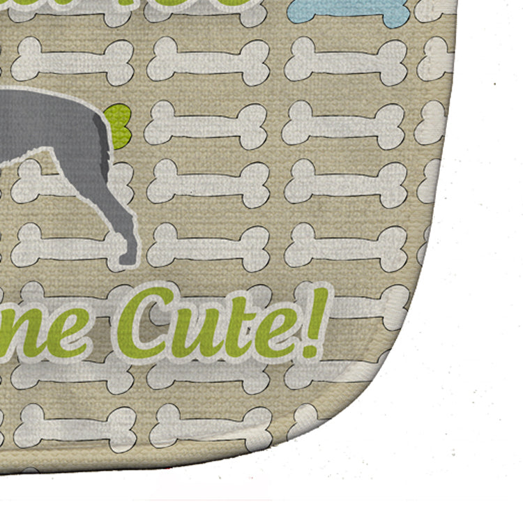 Scottish Deerhound Dog Gone Cute Baby Bib BB6501BIB - the-store.com