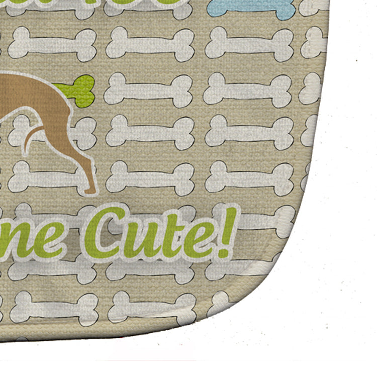 Italian Greyhound Dog Gone Cute Baby Bib BB6519BIB - the-store.com