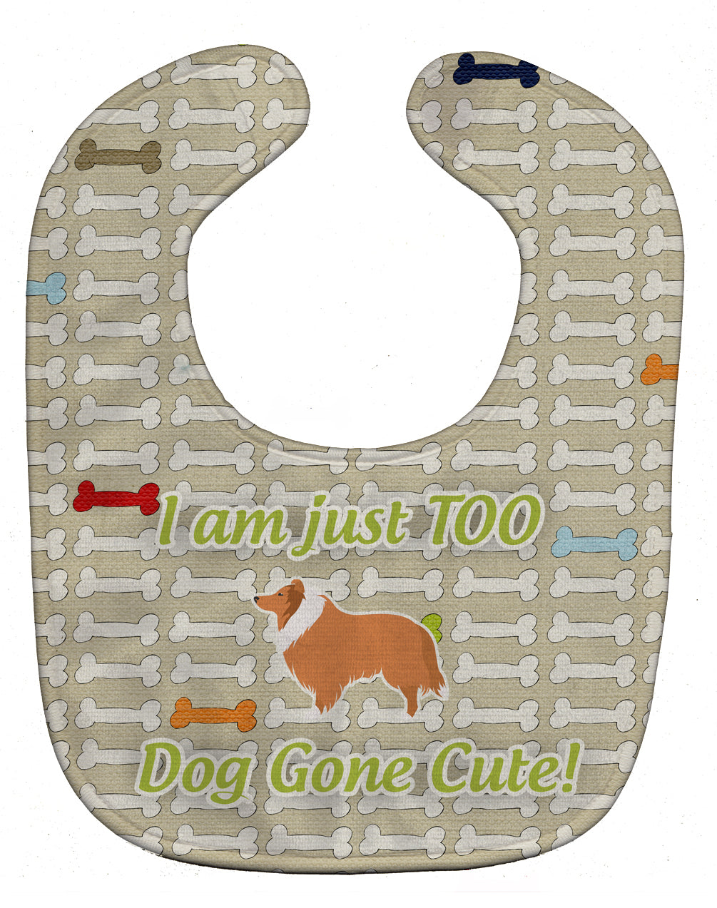 Collie Dog Gone Cute Baby Bib BB6521BIB - the-store.com