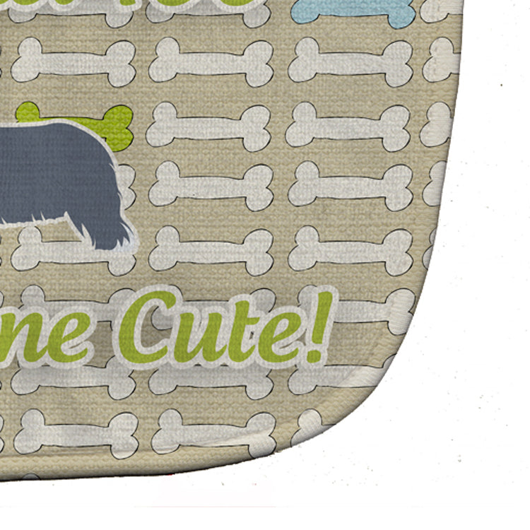 Bearded Collie Dog Gone Cute Baby Bib BB6522BIB - the-store.com