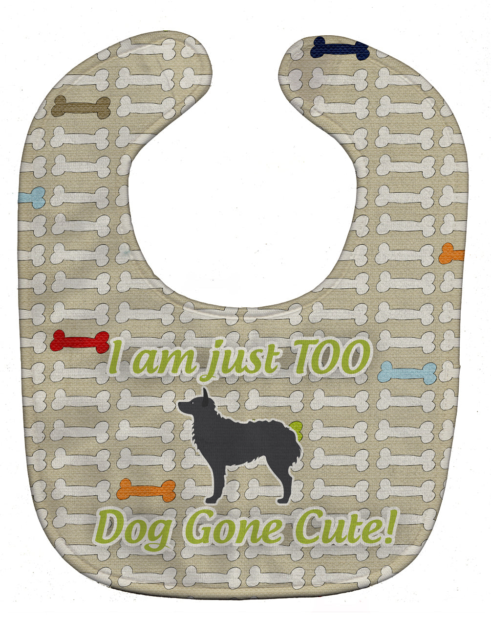 Croatian Sheepdog Dog Gone Cute Baby Bib BB6526BIB - the-store.com