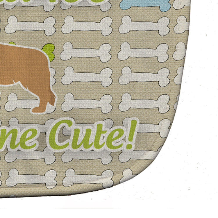 Red Border Collie Dog Gone Cute Baby Bib BB6527BIB - the-store.com