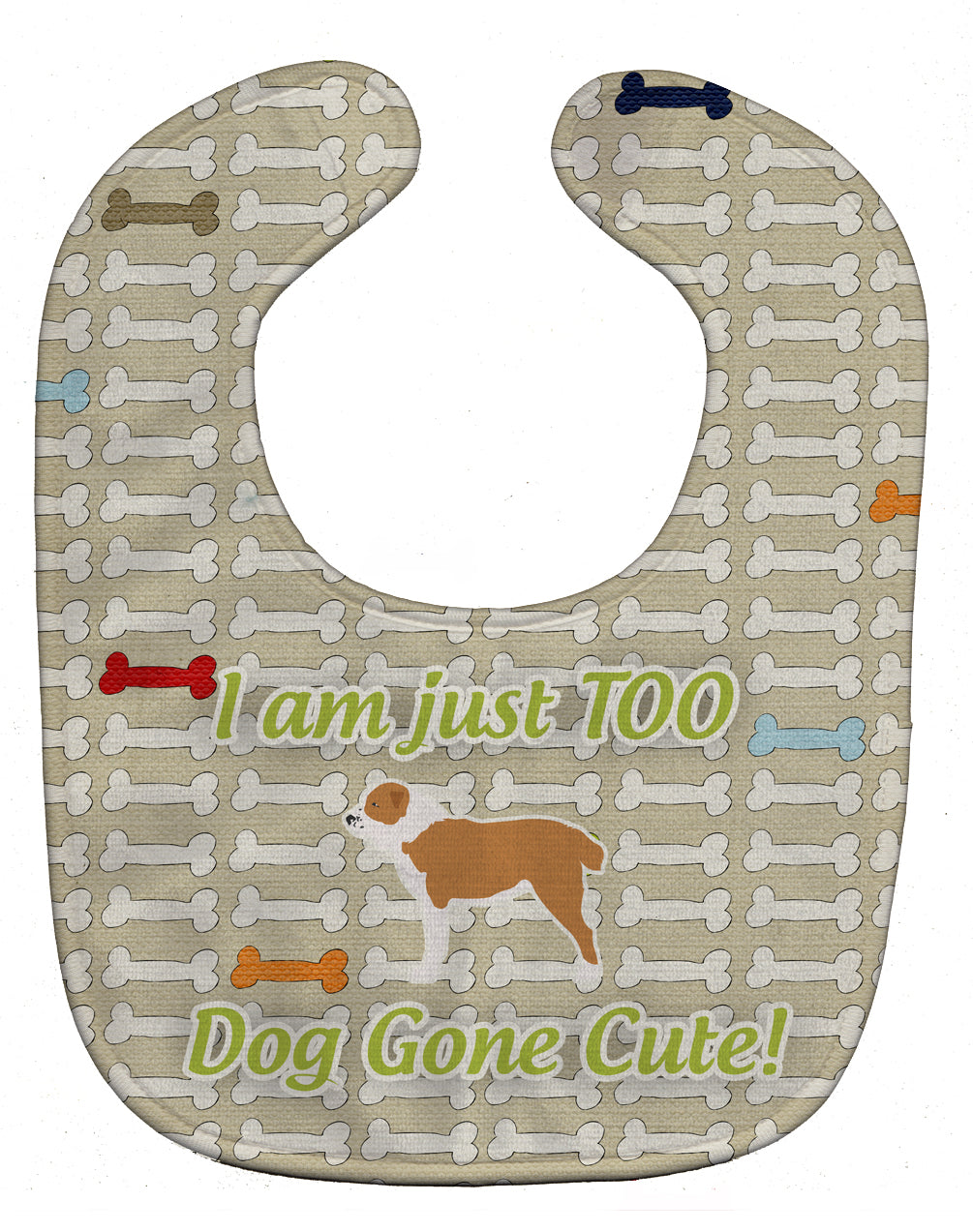 Central Asian Shepherd Dog Dog Gone Cute Baby Bib BB6533BIB - the-store.com