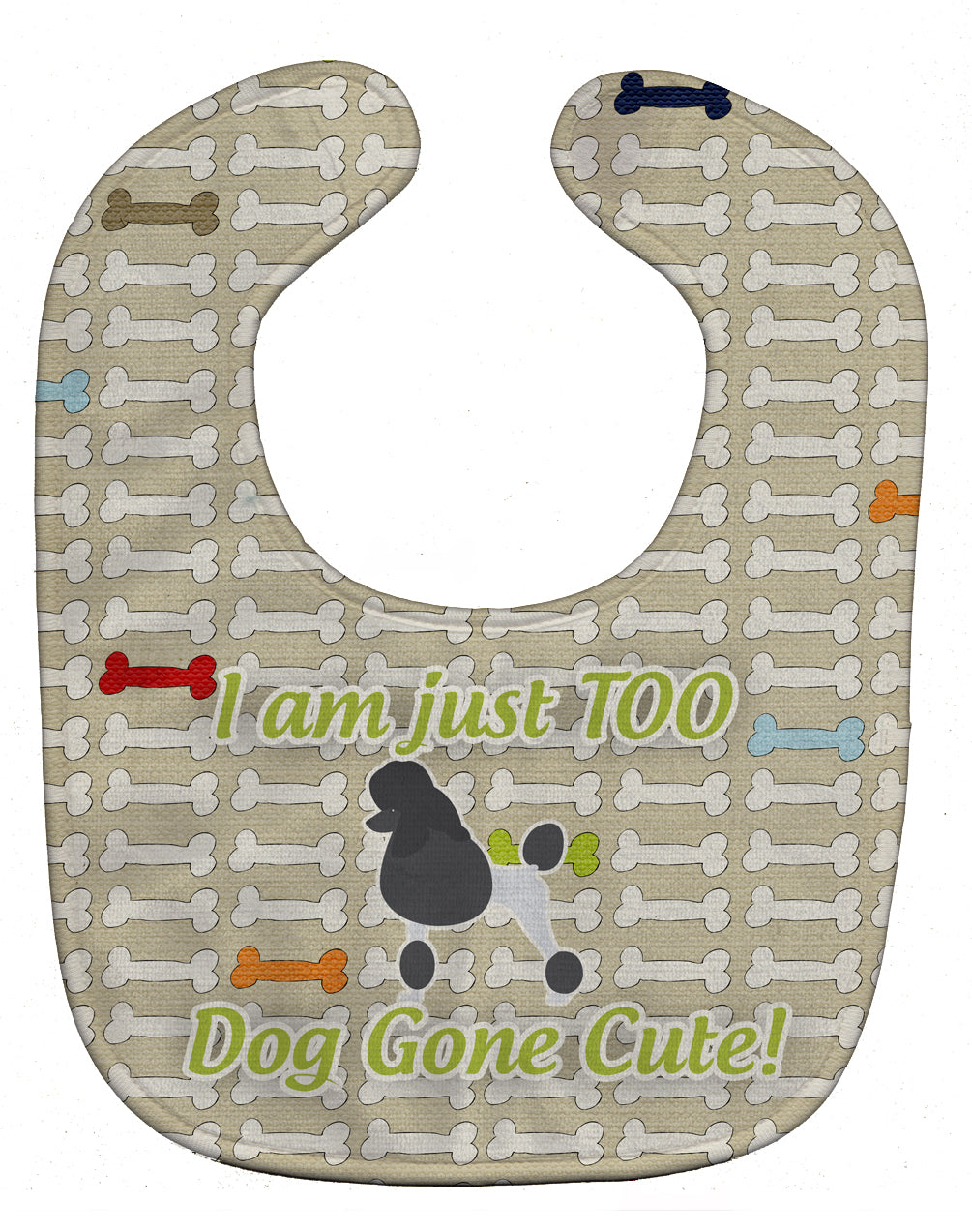 Poodle Dog Gone Cute Baby Bib BB6544BIB - the-store.com