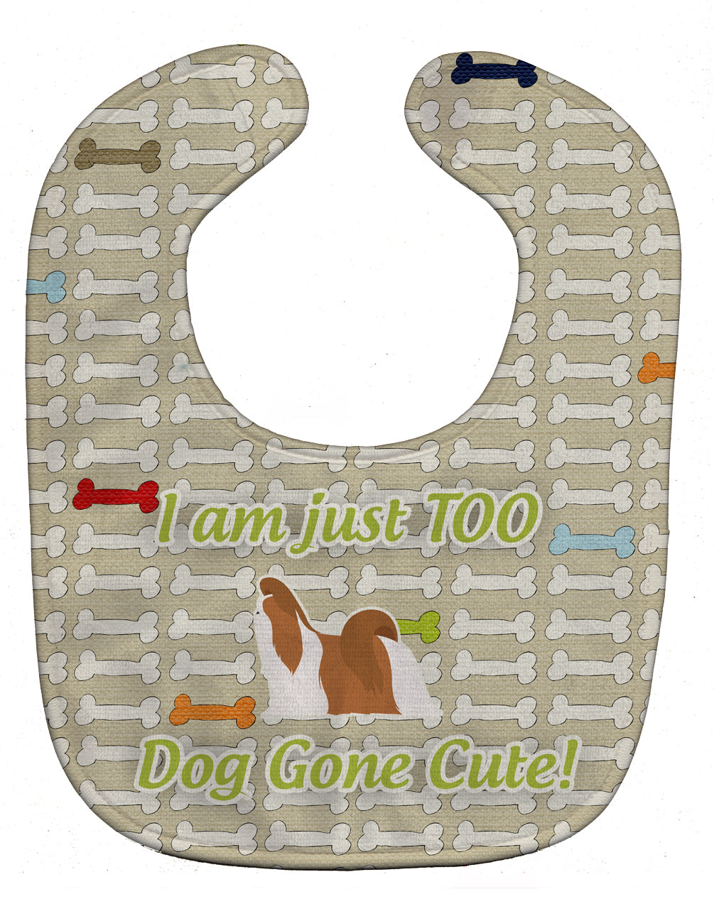 Shih Tzu Dog Gone Cute Baby Bib BB6551BIB - the-store.com