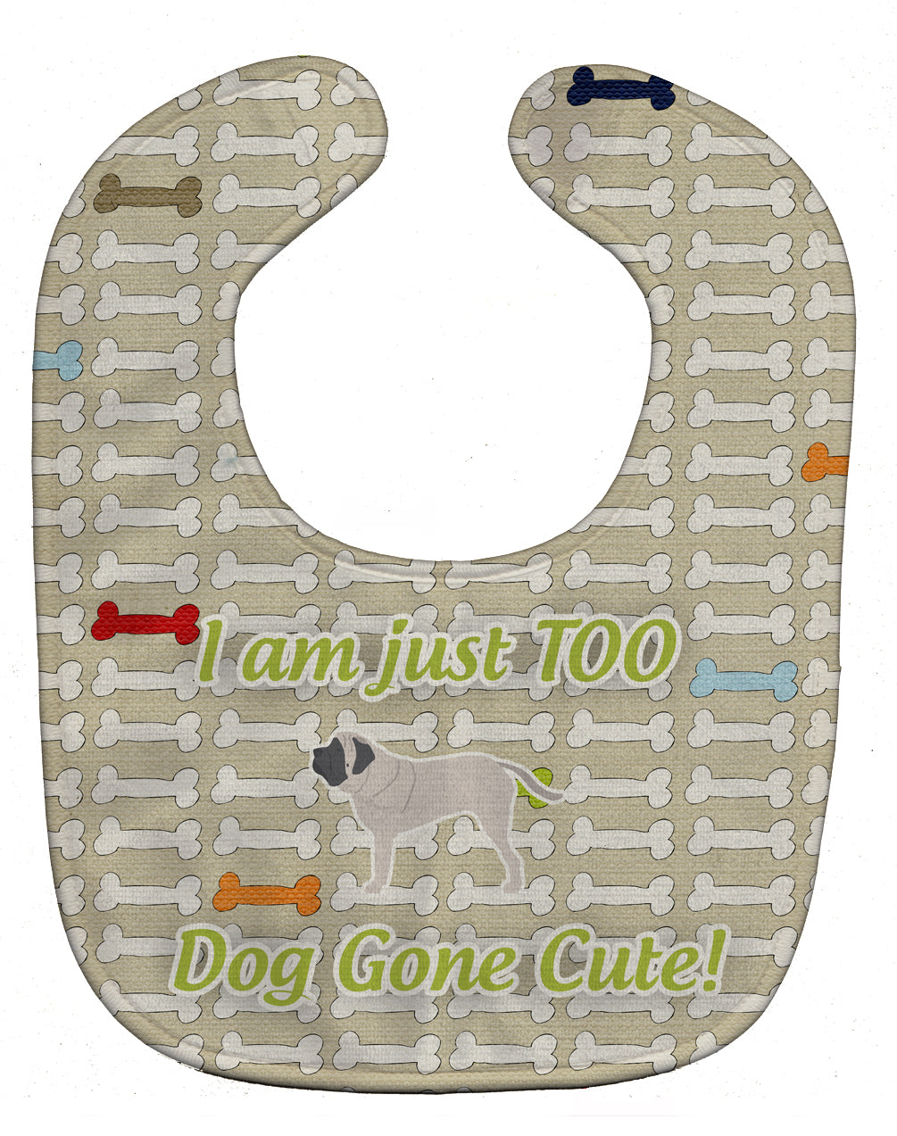 English Mastiff Dog Gone Cute Baby Bib BB6561BIB - the-store.com