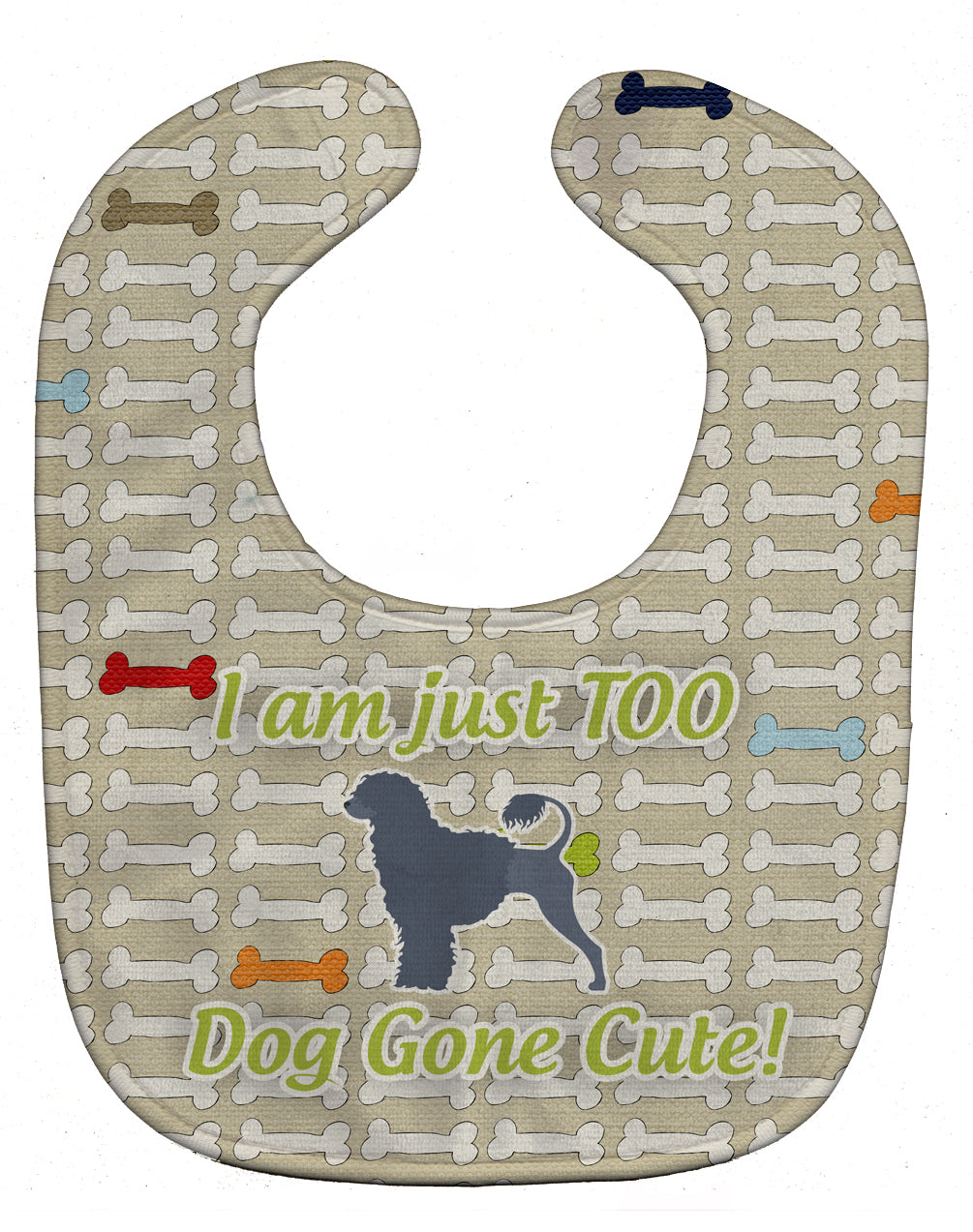 Portuguese Water Dog Dog Gone Cute Baby Bib BB6573BIB - the-store.com