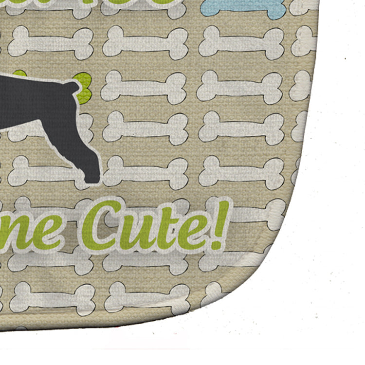 Giant Schnauzer Dog Gone Cute Baby Bib BB6578BIB - the-store.com