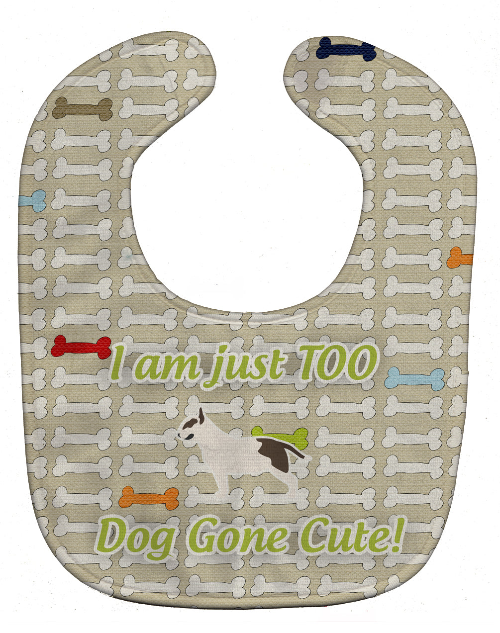 Bull Terrier Dog Gone Cute Baby Bib BB6583BIB - the-store.com