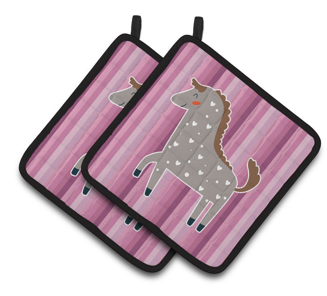 Horse Pair of Pot Holders BB6759PTHD by Caroline's Treasures