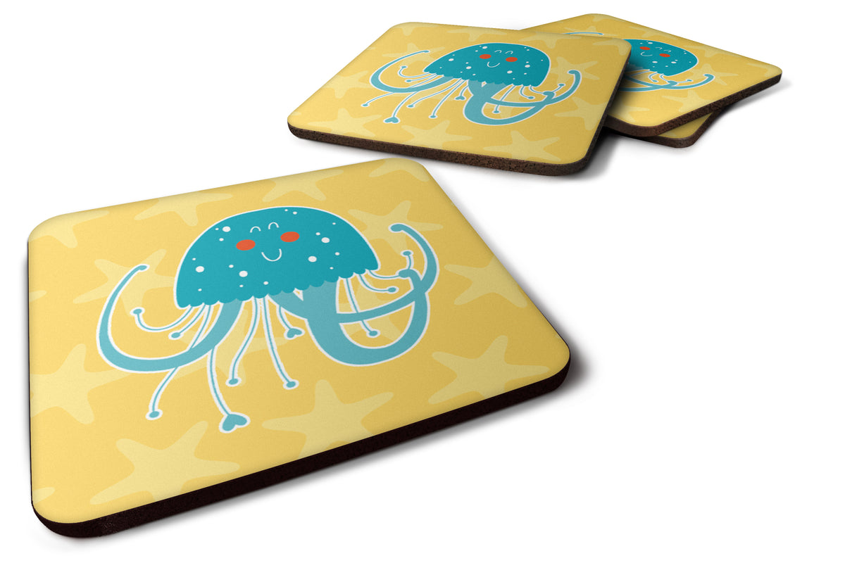 Jellyfish Foam Coaster Set of 4 BB6767FC - the-store.com