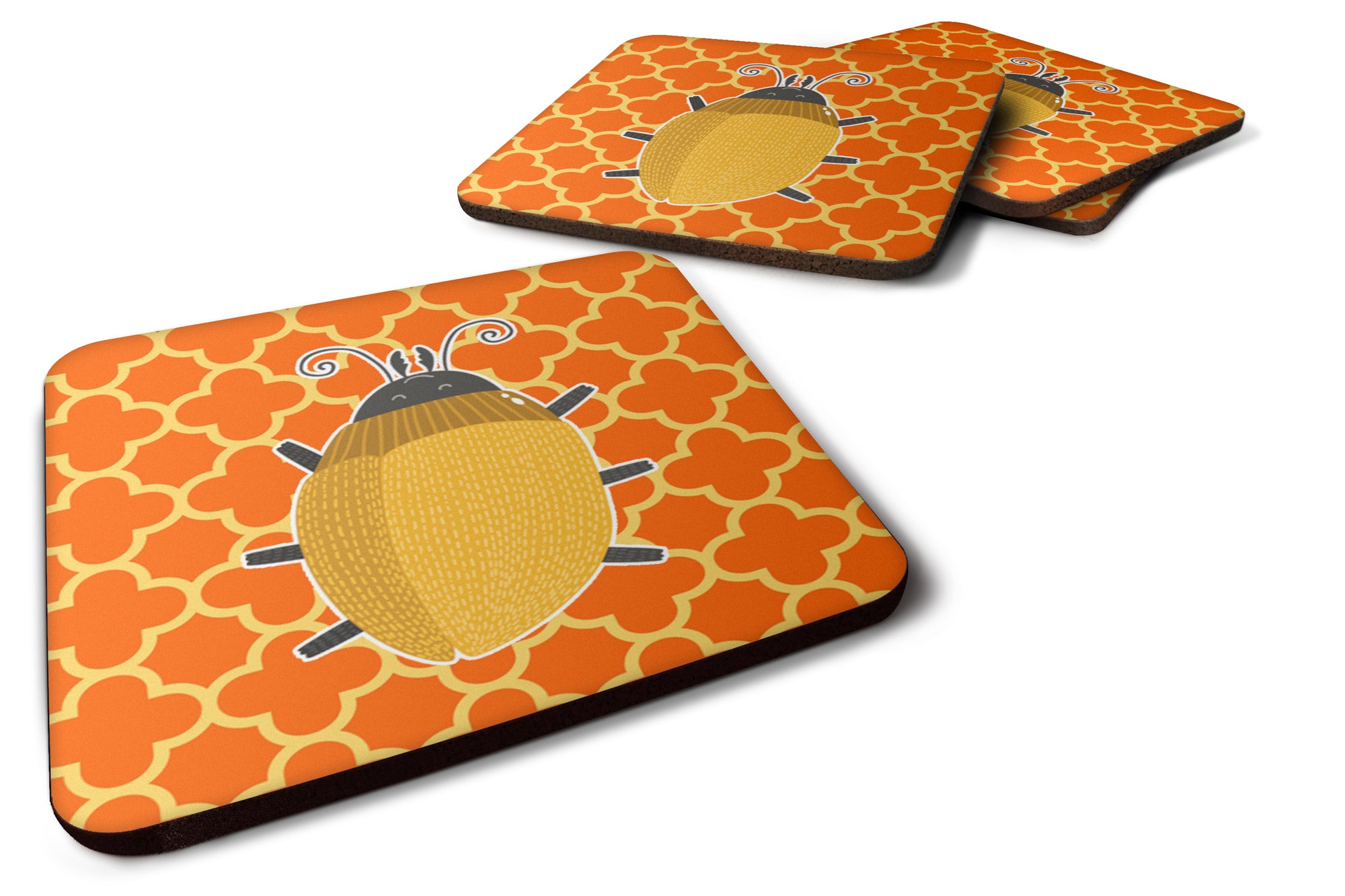 Beetle Foam Coaster Set of 4 BB6772FC - the-store.com