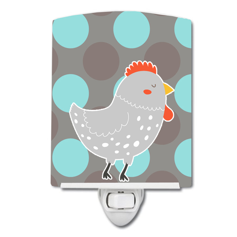 Grey Chicken Ceramic Night Light BB6778CNL - the-store.com