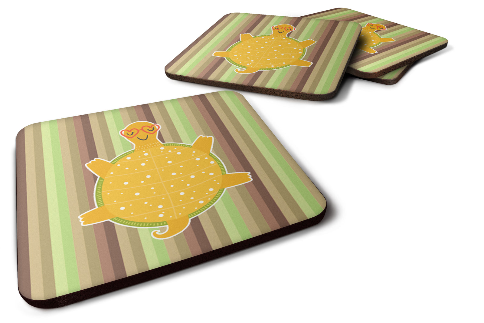 Turtle Foam Coaster Set of 4 BB6780FC - the-store.com