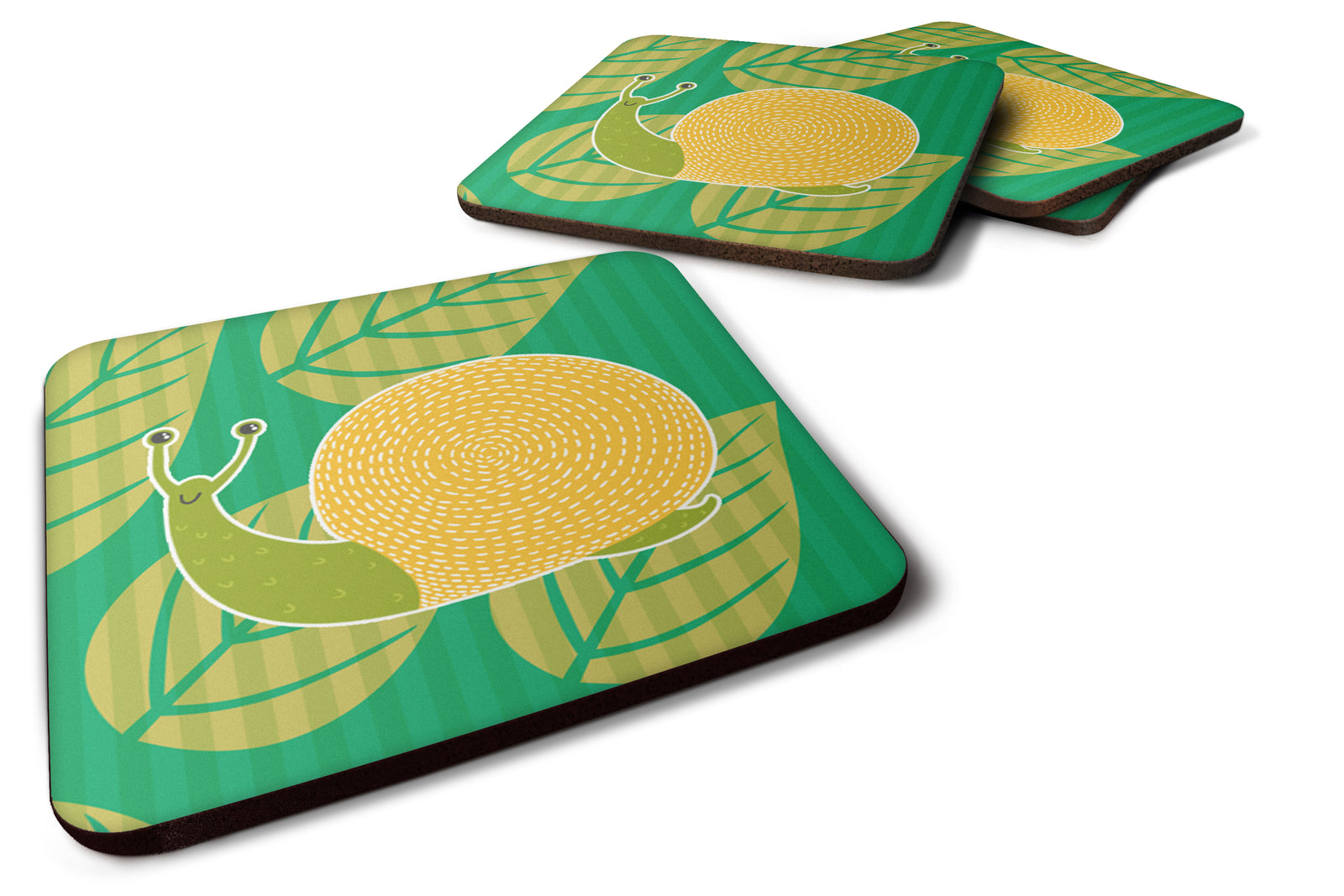 Snail Foam Coaster Set of 4 BB6783FC - the-store.com