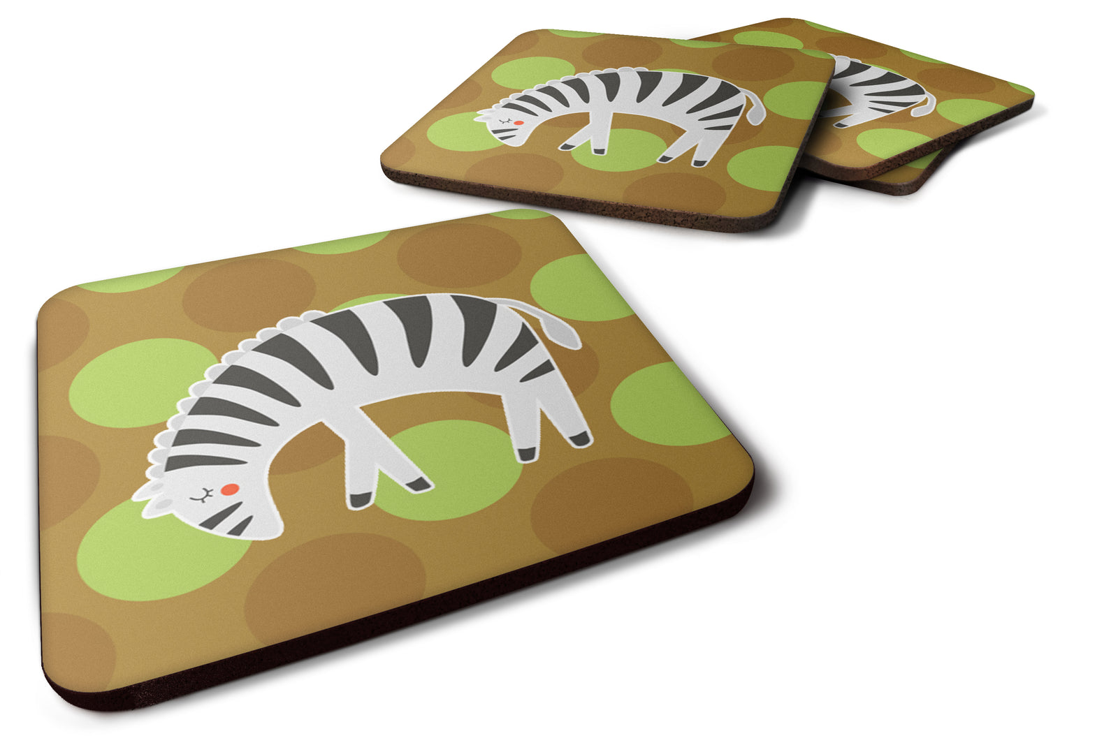 Zebra Foam Coaster Set of 4 BB6787FC - the-store.com