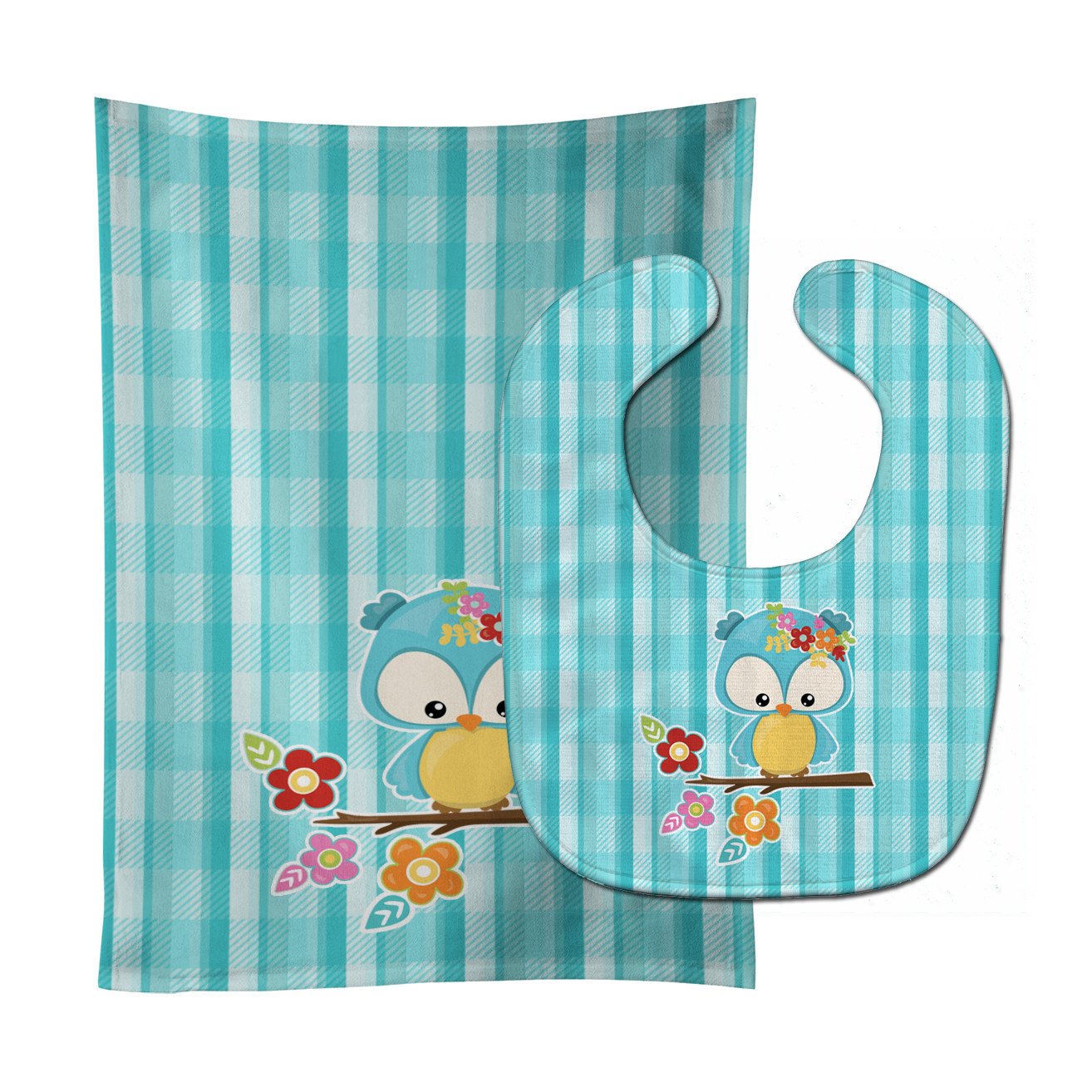 Blue Bird Baby Bib & Burp Cloth BB6795STBU by Caroline's Treasures