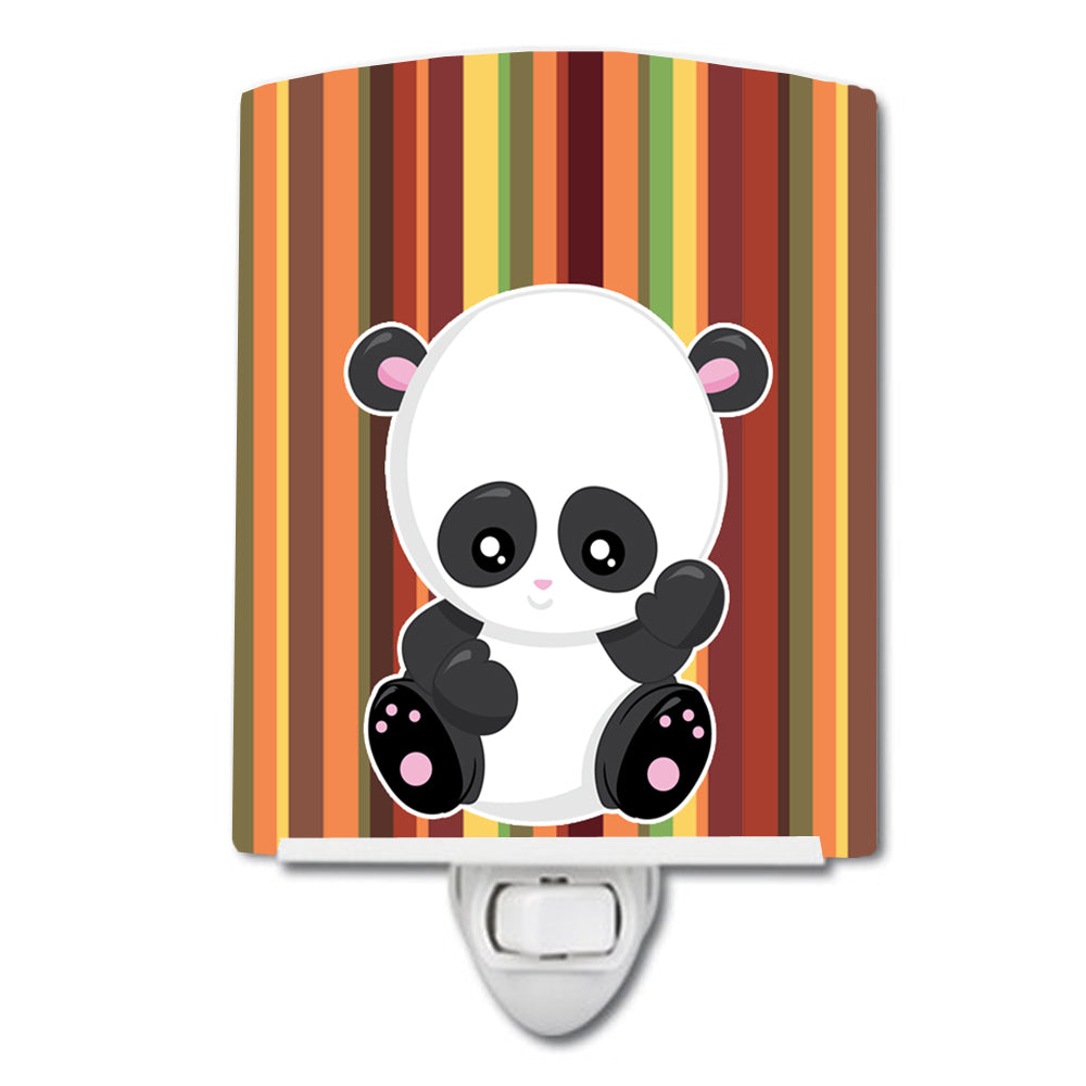 Striped Panda Ceramic Night Light BB6802CNL - the-store.com