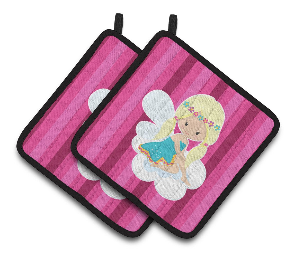 Blonde Fairy Pair of Pot Holders BB6808PTHD by Caroline&#39;s Treasures