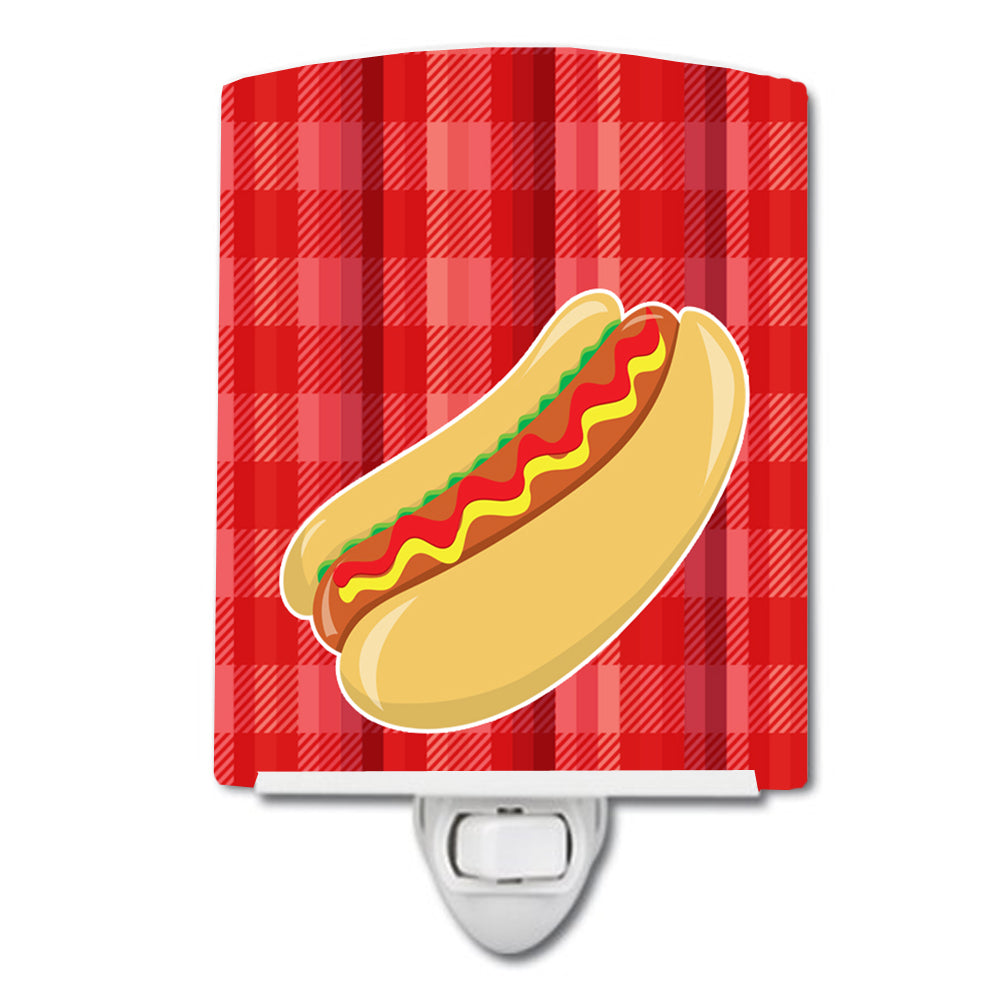 Hot Dog Plaid Ceramic Night Light BB6813CNL - the-store.com