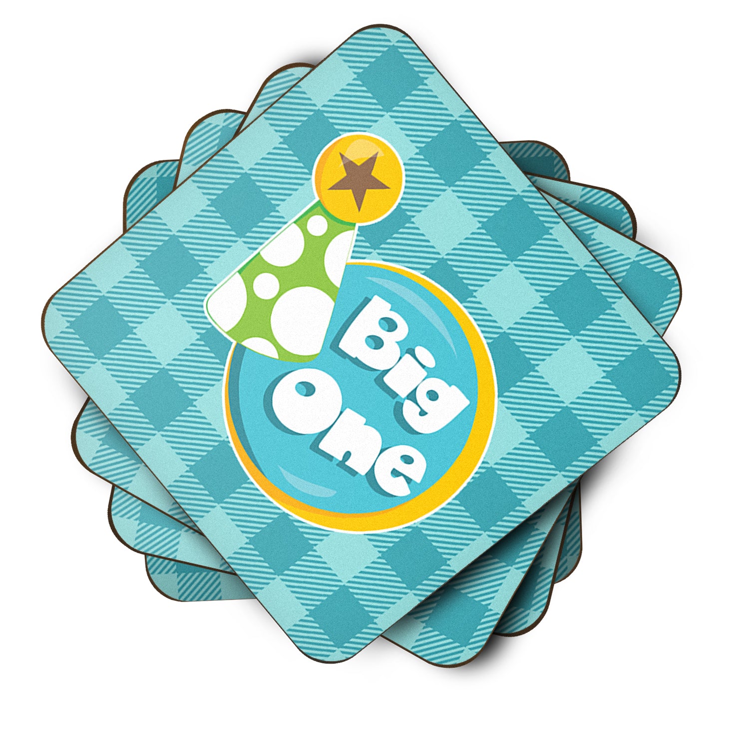 Boy Big One Foam Coaster Set of 4 BB6824FC - the-store.com