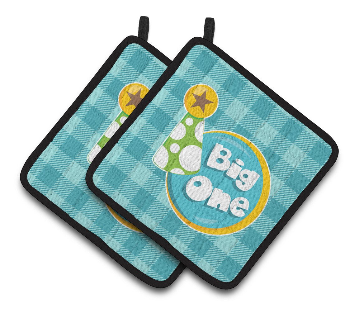 Boy Big One Pair of Pot Holders BB6824PTHD by Caroline&#39;s Treasures