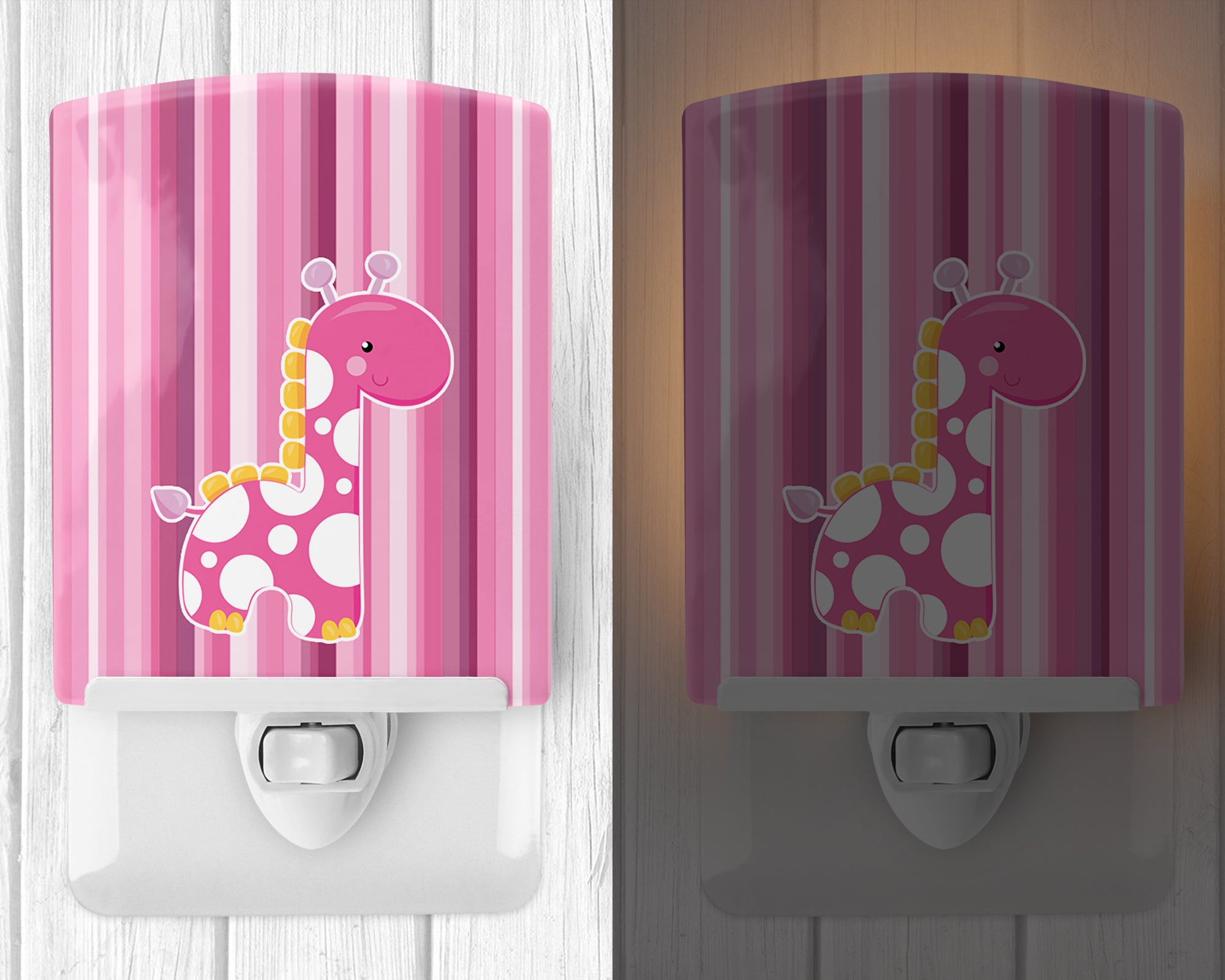 Girl Giraffe Ceramic Night Light BB6827CNL - the-store.com