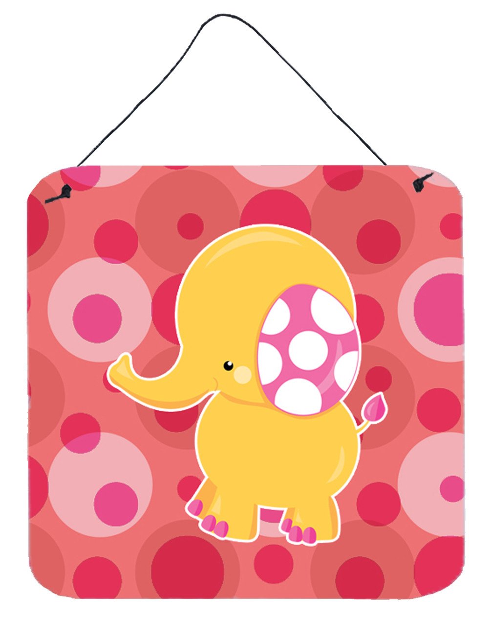 Girl Elephant Wall or Door Hanging Prints BB6828DS66 by Caroline&#39;s Treasures