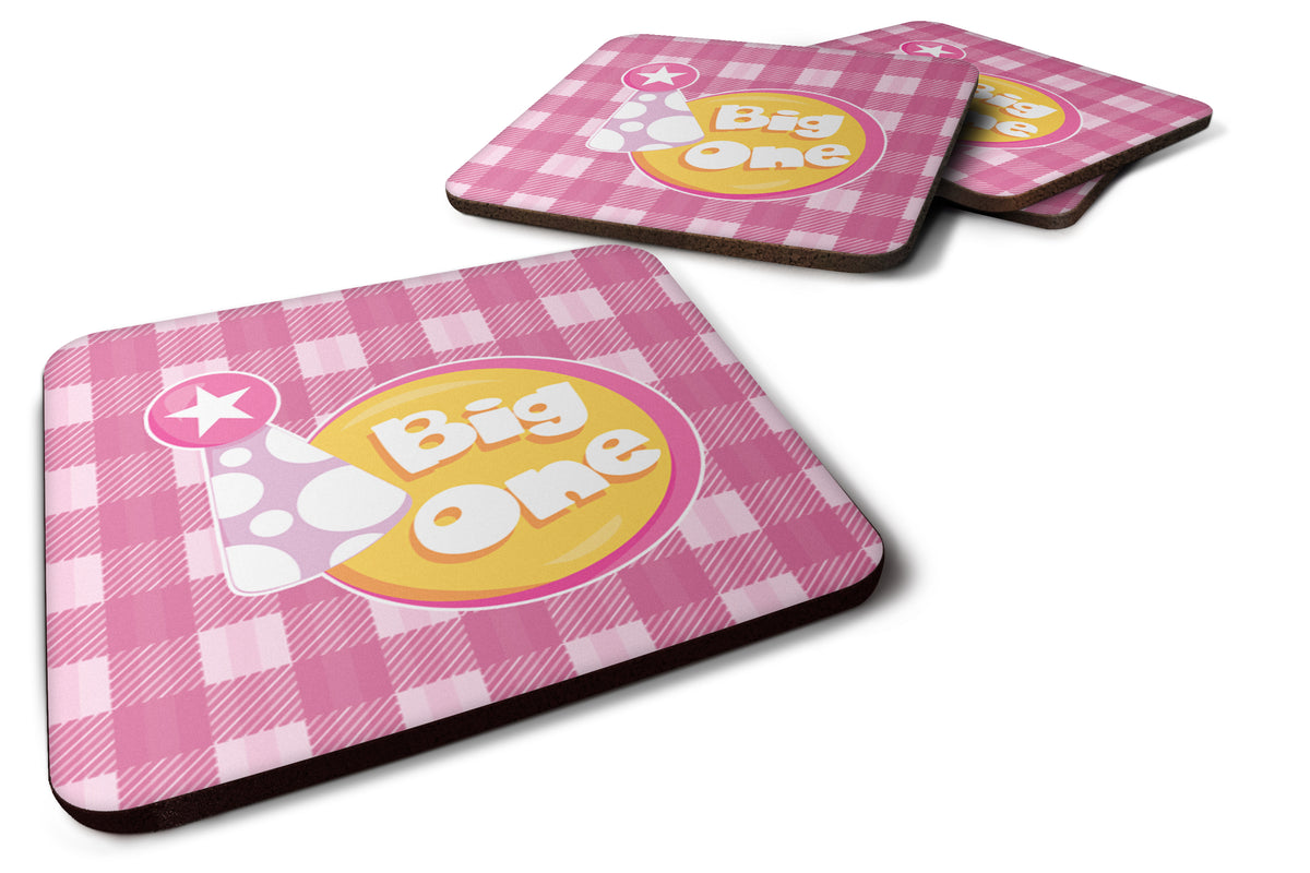 Girl Big One Foam Coaster Set of 4 BB6830FC - the-store.com