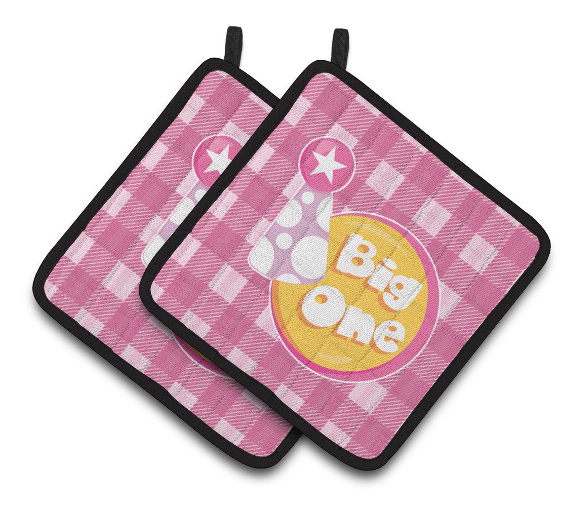 Girl Big One Pair of Pot Holders BB6830PTHD by Caroline&#39;s Treasures