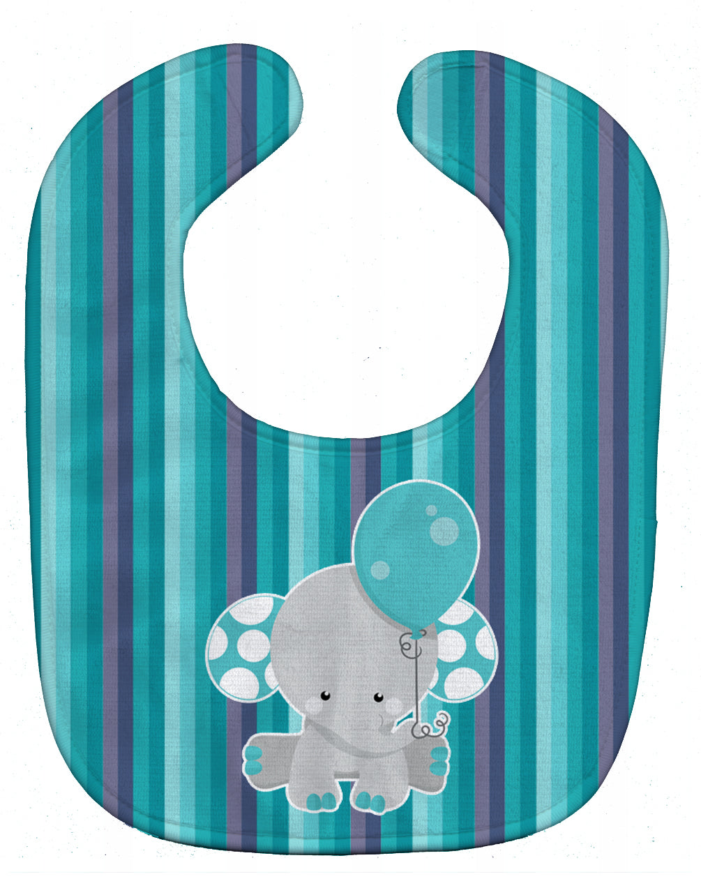 Grey Elephant with Balloon Baby Bib BB6842BIB - the-store.com