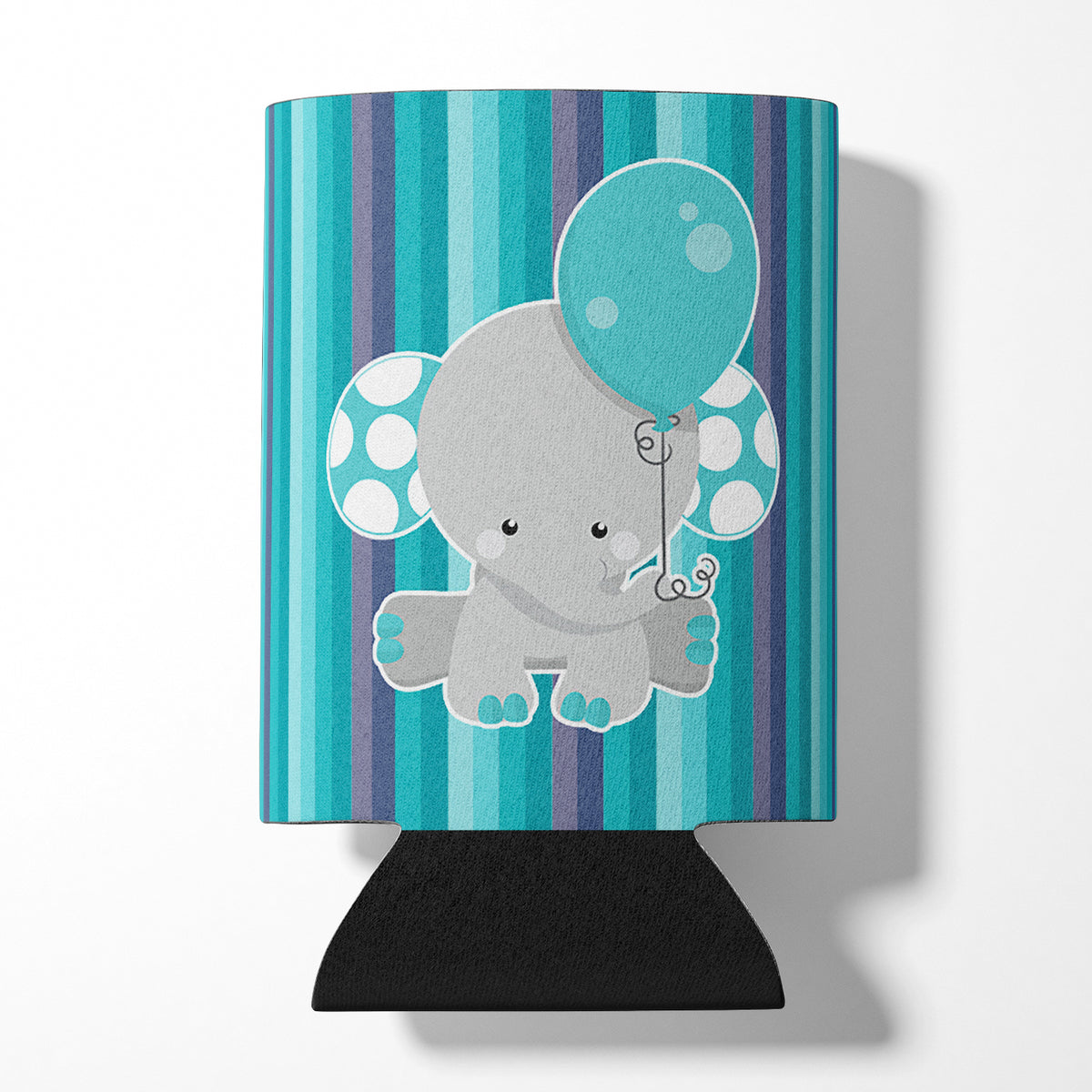 Grey Elephant with Balloon Can or Bottle Hugger BB6842CC  the-store.com.