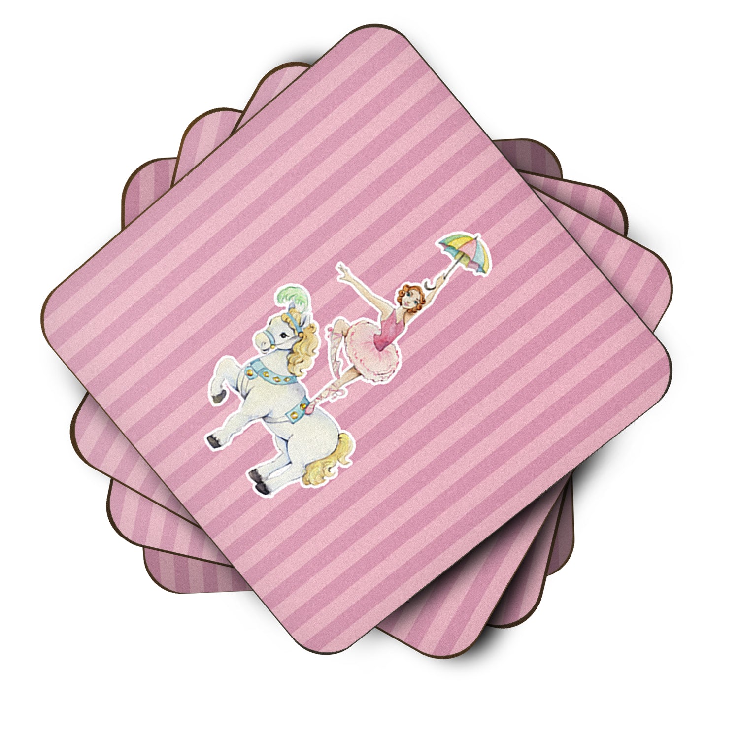 Circus Performer Foam Coaster Set of 4 BB6860FC - the-store.com