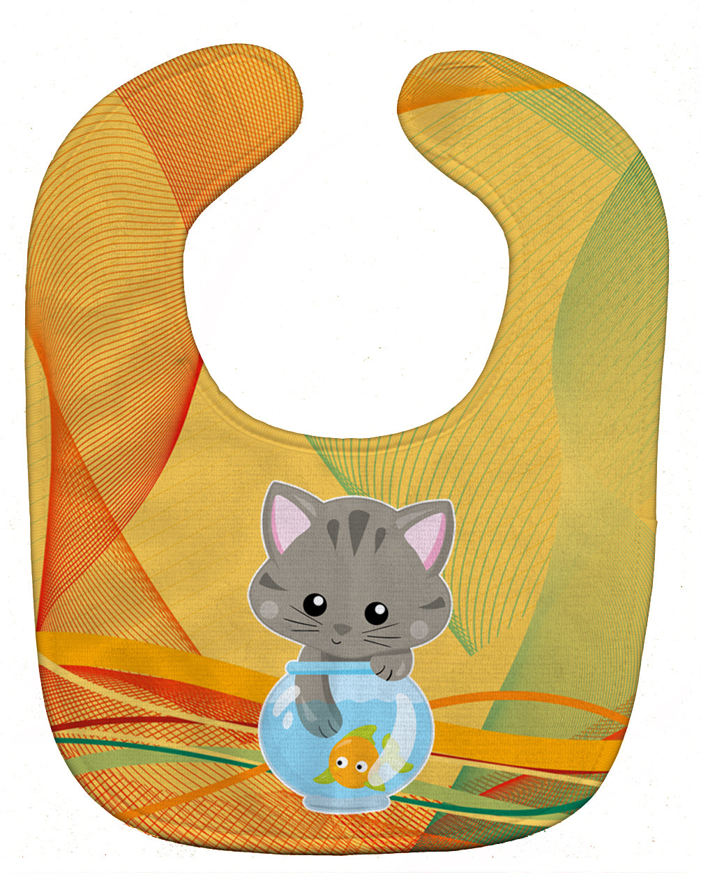 Kitten in the Fish Bowl Baby Bib BB6879BIB - the-store.com