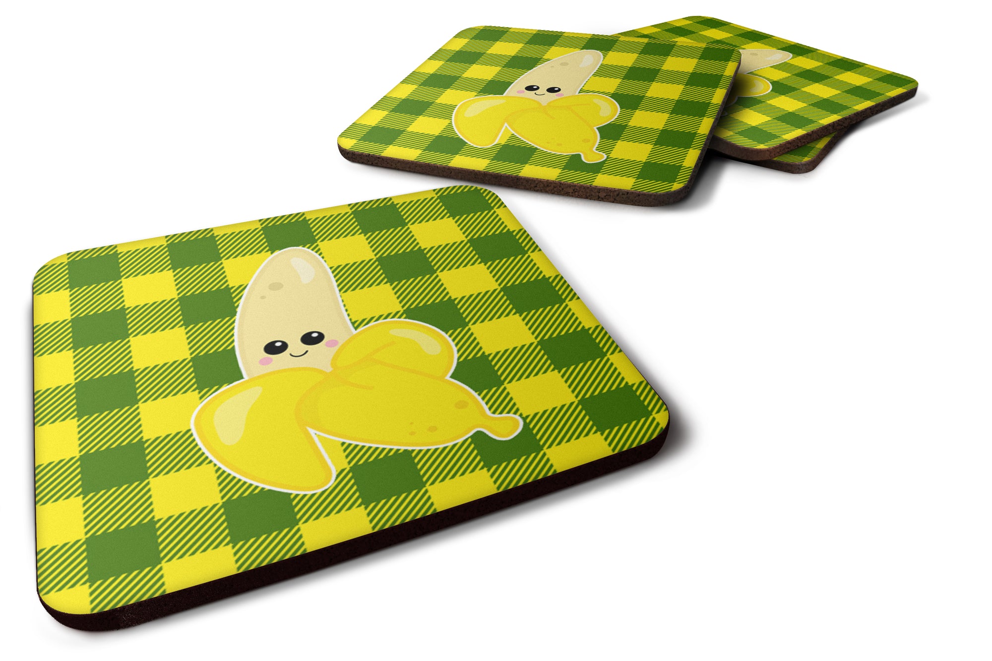 Going Bananas Foam Coaster Set of 4 BB6889FC - the-store.com