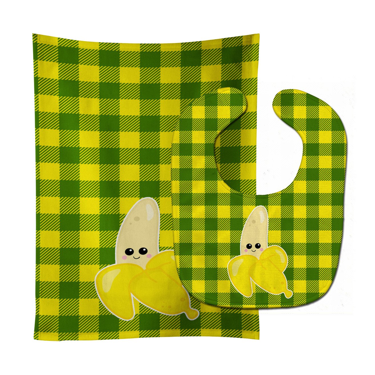 Going Bananas Baby Bib & Burp Cloth BB6889STBU by Caroline's Treasures