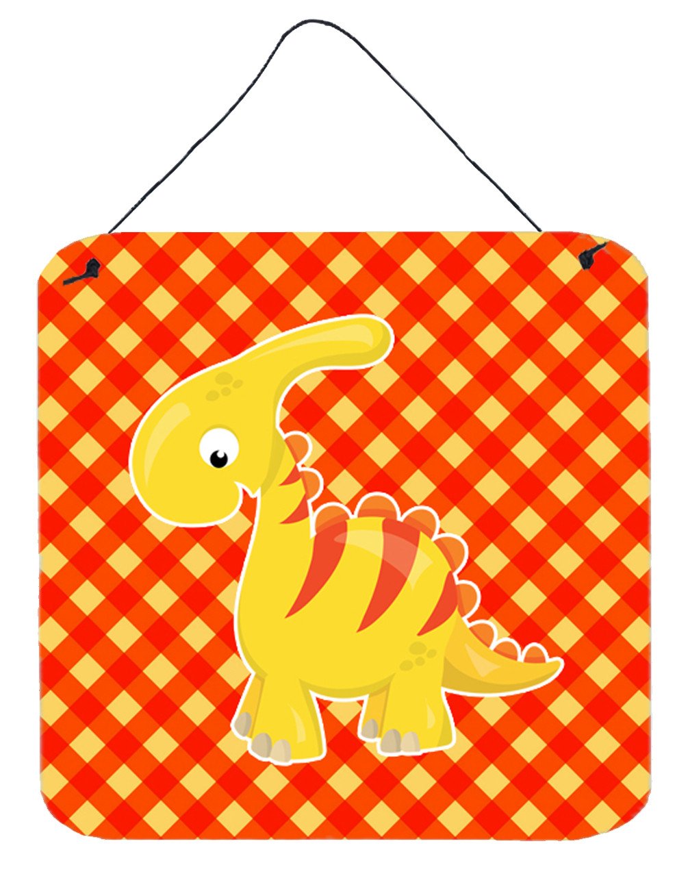 Parasaurolophus Dinosaur Wall or Door Hanging Prints BB6893DS66 by Caroline's Treasures