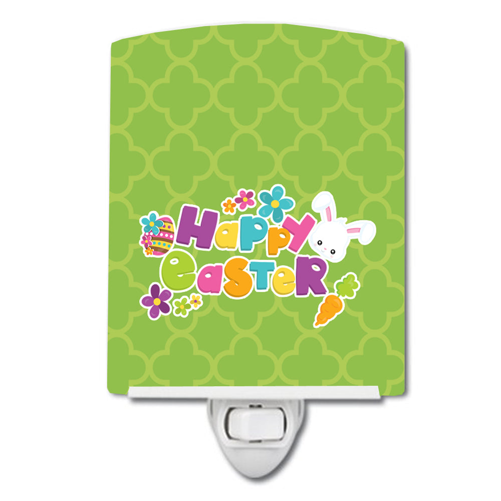 Happy Easter Green Quatrafoil Ceramic Night Light BB6900CNL - the-store.com