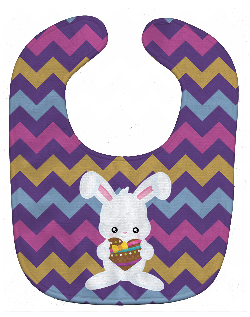 Easter Rabbit with Chocolate Heart Baby Bib BB6901BIB - the-store.com