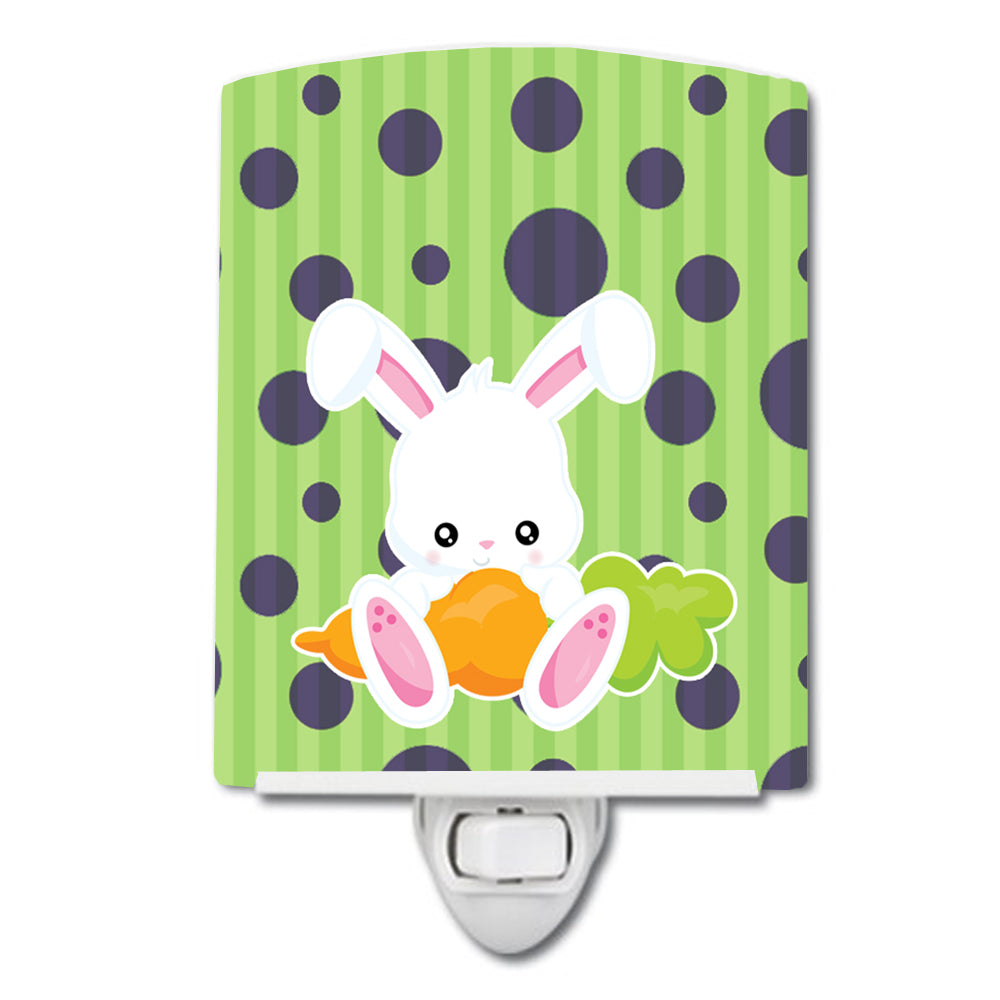 Easter Polkadot Rabbit Ceramic Night Light BB6903CNL - the-store.com