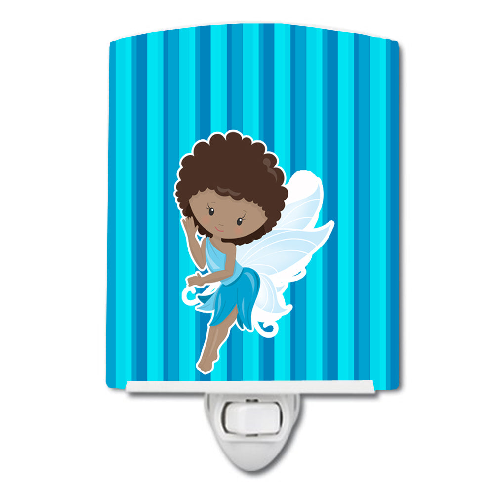 Fairy Blue Stripes Ceramic Night Light BB6906CNL - the-store.com